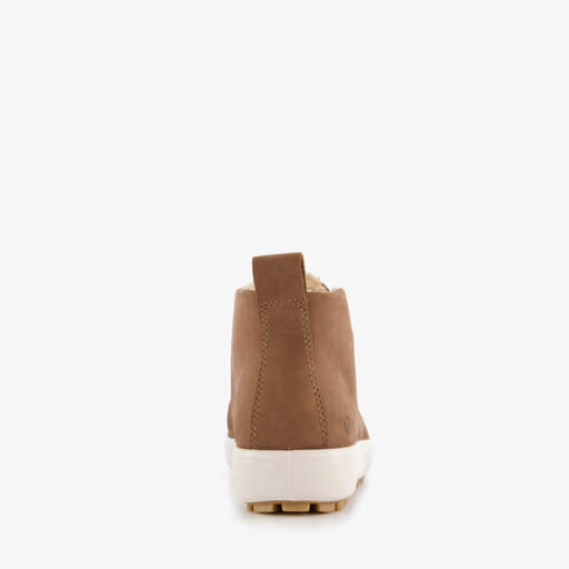 ECCO Soft 7 Tred leren dames veterschoenen camel