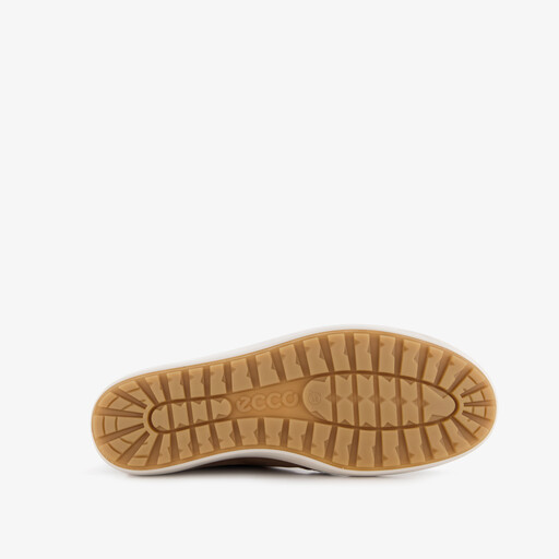 ECCO Soft 7 Tred leren dames veterschoenen camel