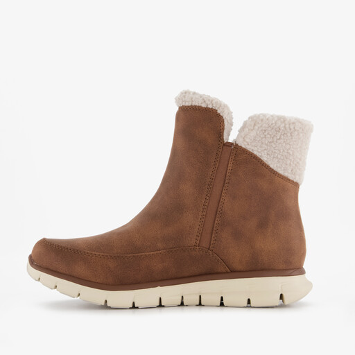 Synergy - Collab gevoerde dames enkellaarsjes bruin