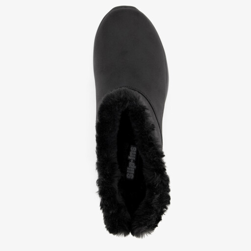 Slip-Ins On The Go gevoerde dames boots zwart