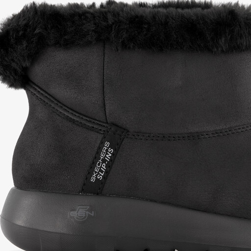 Slip-Ins On The Go gevoerde dames boots zwart