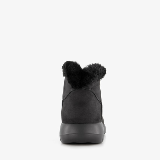 Slip-Ins On The Go gevoerde dames boots zwart