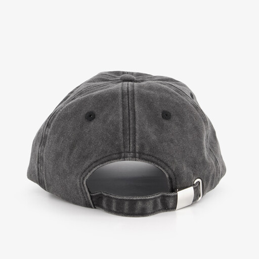 Heren pet washed grijs