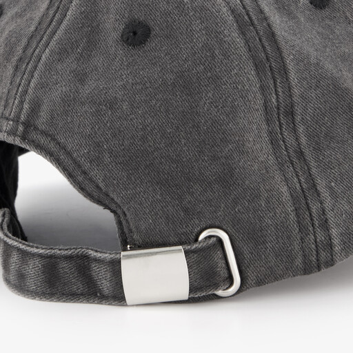 Heren pet washed grijs
