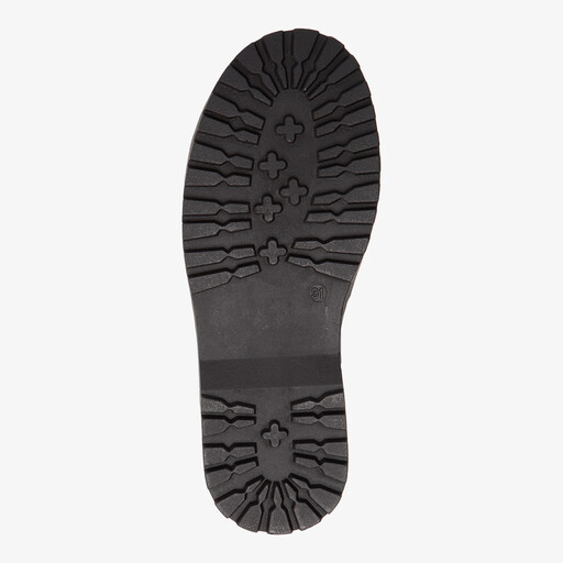 Meisjes lak veterboots zwart