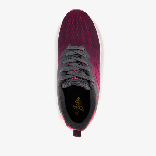 Dames fitnessschoenen roze zwart