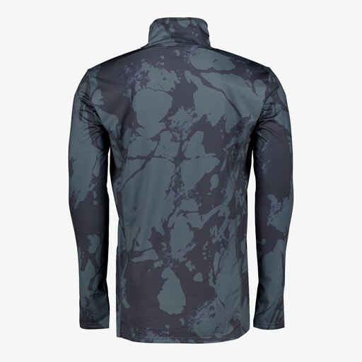 Heren skipully met rits camouflage