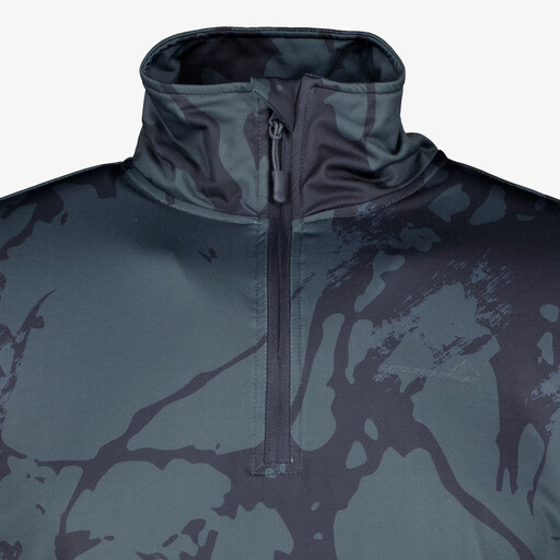 Heren skipully met rits camouflage