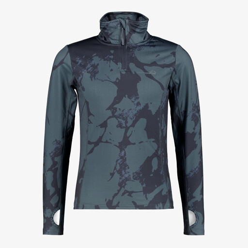 Kinder skipully met rits camouflage