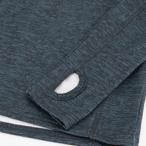 Kinder skipully met rits blauw