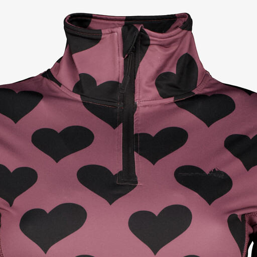 Dames skipully met rits hartjes