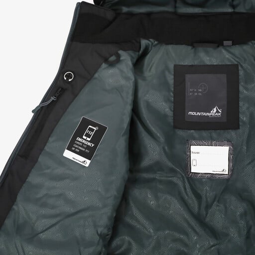 Kinder ski-jas zwart 8000 mm waterkolom