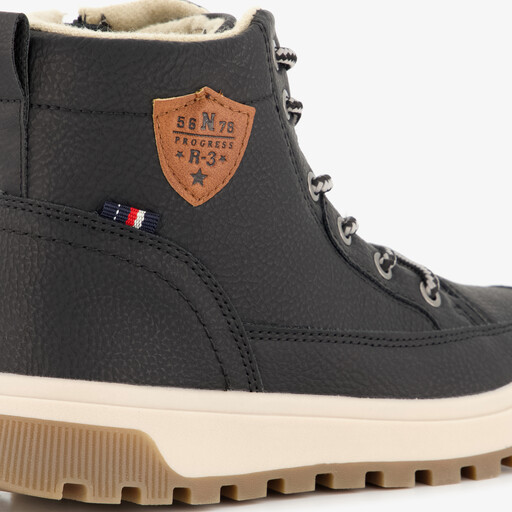 Gevoerde jongens veterboots blauw