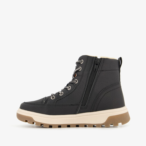 Gevoerde jongens veterboots blauw