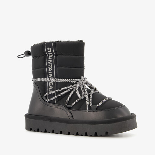 Gevoerde dames snowboots zwart