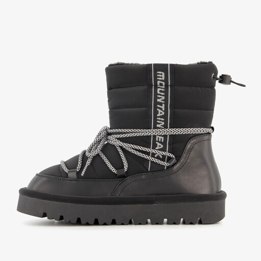 Gevoerde dames snowboots zwart