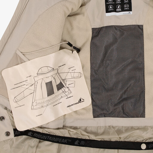 Dames ski-jas beige 10000 mm waterkolom