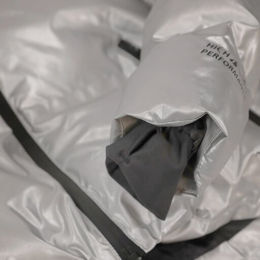 Kinder ski-jas zilver 10000 mm waterkolom