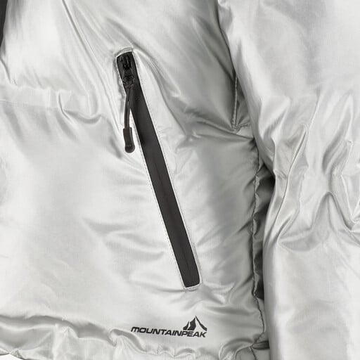 Kinder ski-jas zilver 10000 mm waterkolom