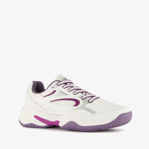 Dames padelschoenen wit paars