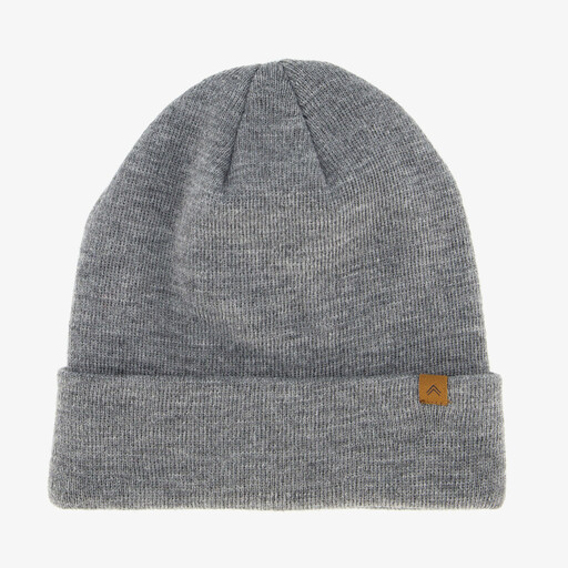 Gebreide heren muts grijs
