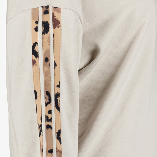 Animal Print 3 Stripes dames sport sweater