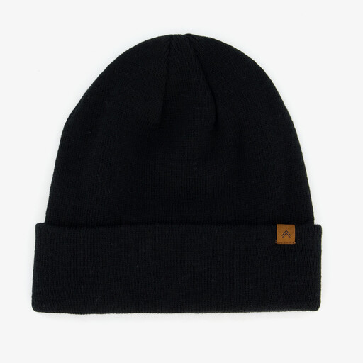 Gebreide heren muts zwart