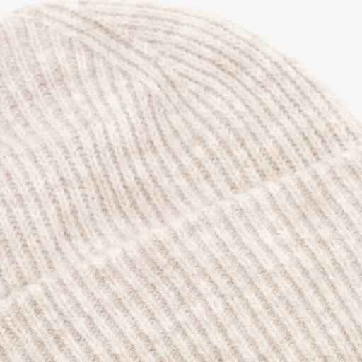 Gebreide dames muts grijs