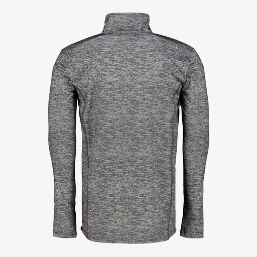 Heren skipully met rits grijs