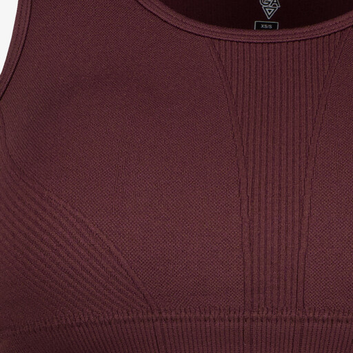 Seamless dames yoga BH bordeauxrood