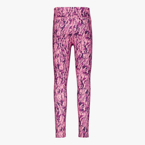 Meisjes sportlegging met print roze