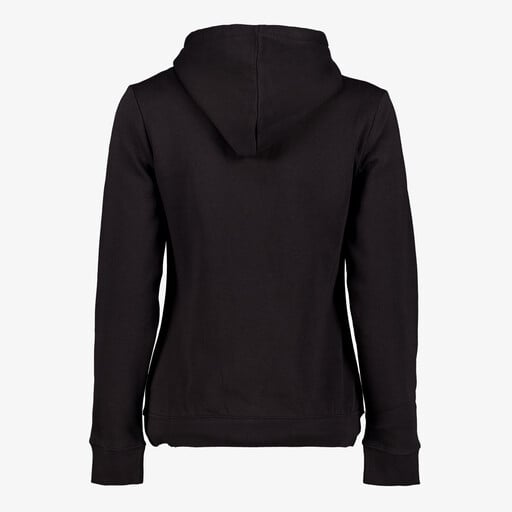 Metallic Fl dames hoodie zwart goud