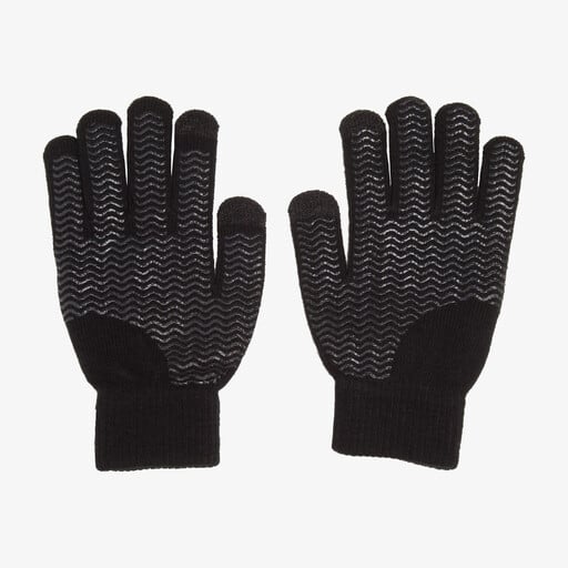 Kinder voetbalhandschoenen zwart