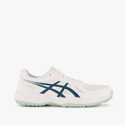 ASICS UPCOURT 6 heren zaalschoenen wit groen