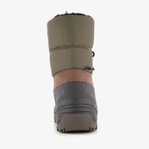 Gevoerde heren snowboots bruin zwart