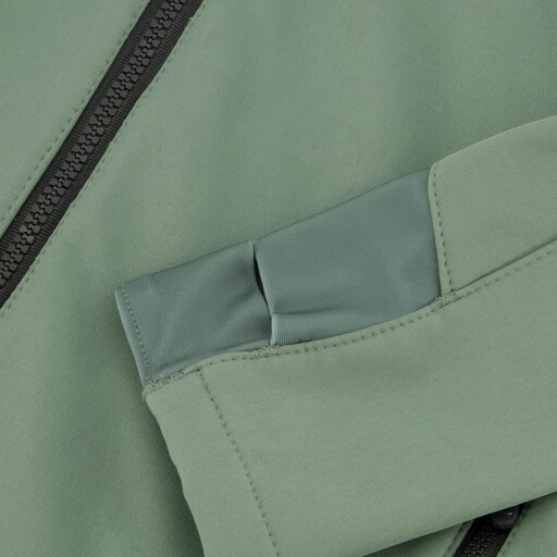 Kinder softshell jas groen