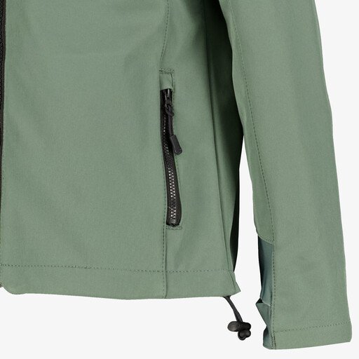 Kinder softshell jas groen