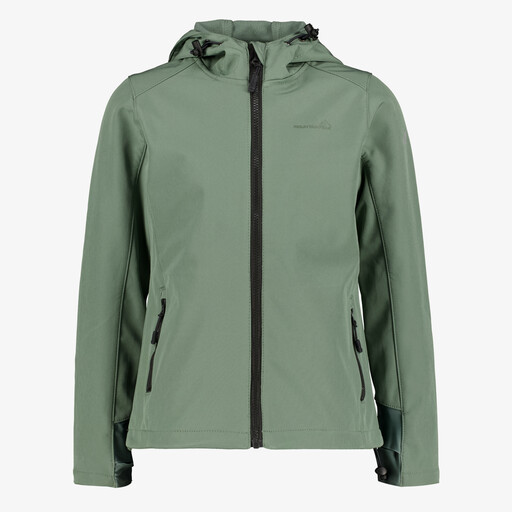 Kinder softshell jas groen