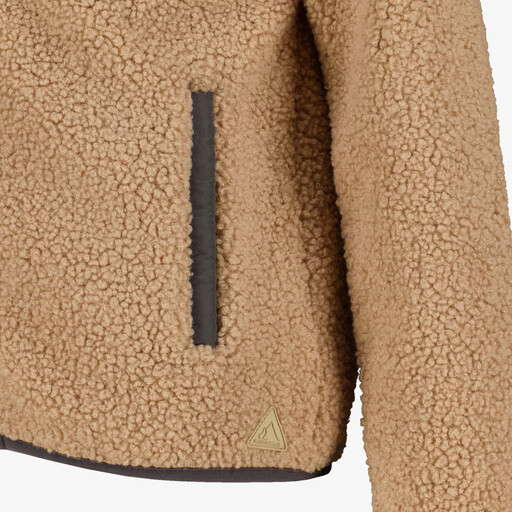 Jongens fleece vest bruin