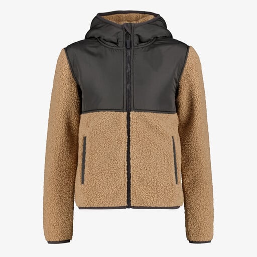 Jongens fleece vest bruin