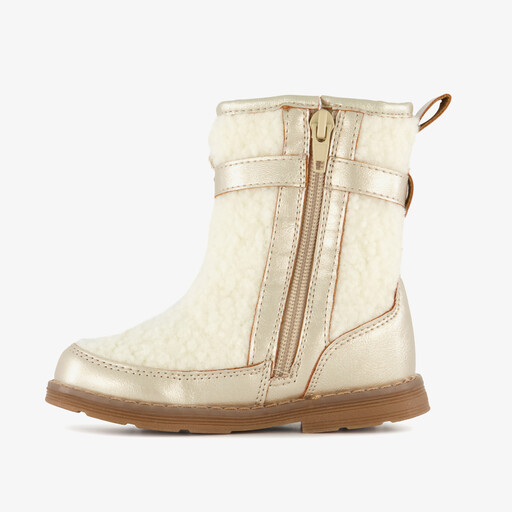 Meisjes teddy laarsjes goud