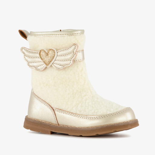 Meisjes teddy laarsjes goud