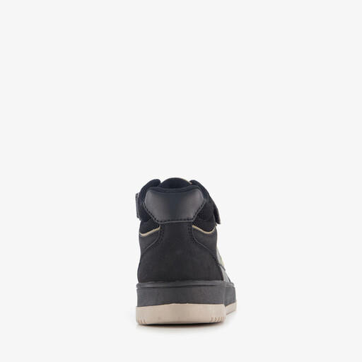 Hoge jongens sneakers zwart beige