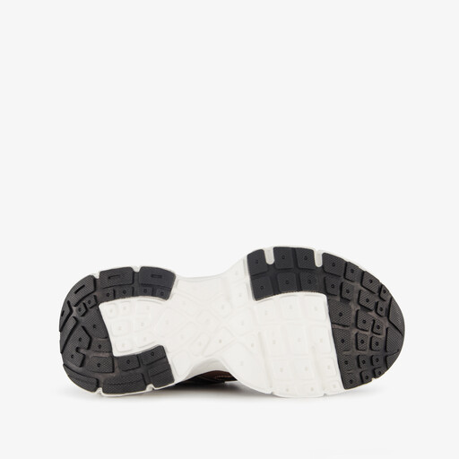 Dames dad sneakers met slangenprint zwart