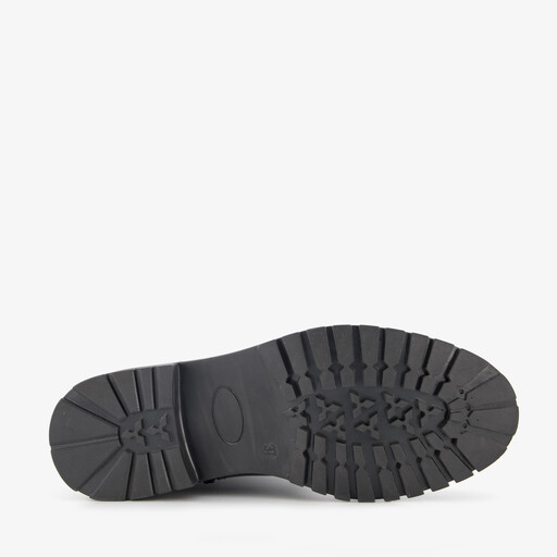 Hoge leren dames laarzen zwart