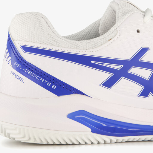 ASICS GEL-DEDICATE 8 heren padelschoenen wit blauw