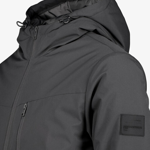 Heren parka winterjas grijs