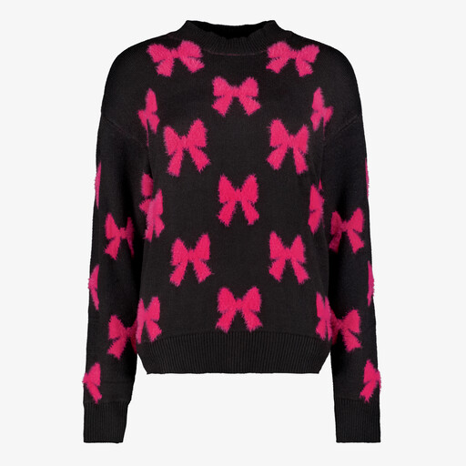 Dames trui met roze strikken