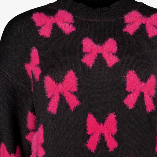 Dames trui met roze strikken