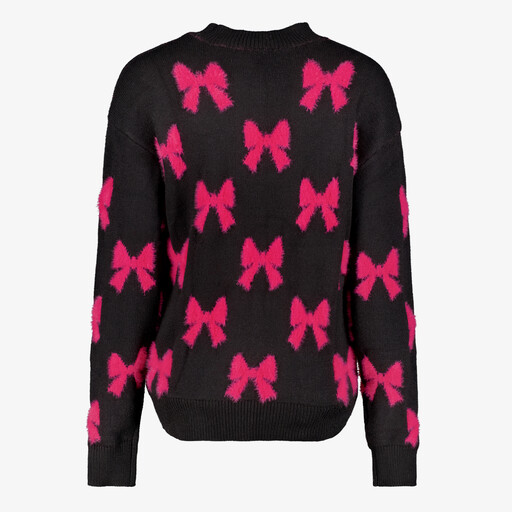 Dames trui met roze strikken
